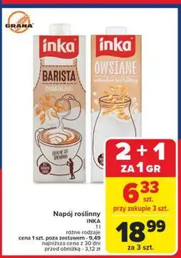 Carrefour Napój owsiany barista Inka Owsiane oferta