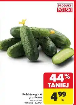 Carrefour Ogórek gruntowy polska oferta
