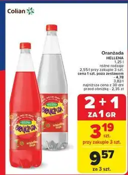 Carrefour Oranżada czerwona Hellena oferta