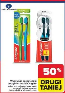 Carrefour Szczoteczka do zębów charcoal medium Colgate 360 oferta