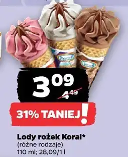 Netto Lody rożek Koral oferta