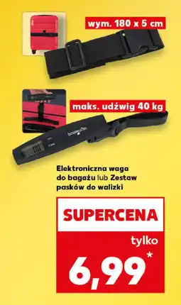 Kaufland Elektroniczna waga do bagażu lub Zestaw pasków do walizki oferta