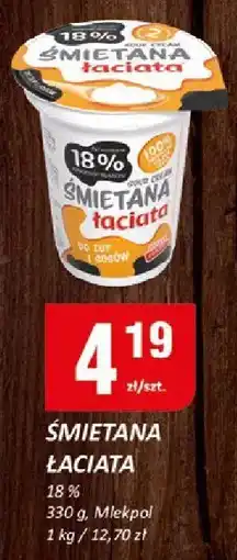 Chorten Śmietana łaciata 18% Mlekpol oferta