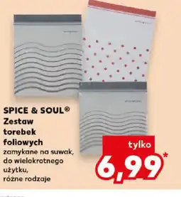 Kaufland Zestaw torebek foliowych Spice & Soul oferta