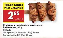 Biedronka Croissant z nadzieniem orzechowo kakaowym , 85 g oferta