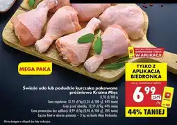 Biedronka Świeże udo lub podudzie kurczaka pakowane próżniowo Kraina Mięs oferta