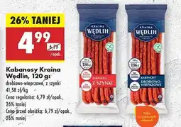 Biedronka Kabanosy Kraina Wędlin 120 g oferta