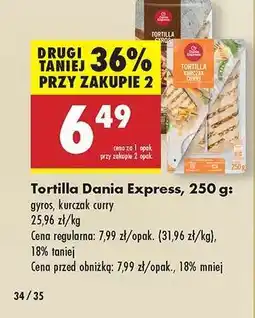 Biedronka Tortilla Dania Express, 250 g oferta