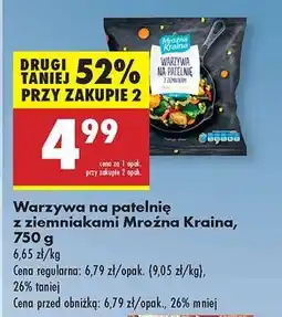 Biedronka Warzywa na patelnię z ziemniakami Mroźna Kraina , 750 g oferta