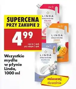 Biedronka Wszystkie mydła w płynie Linda, 1000 ml oferta
