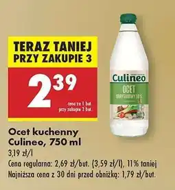 Biedronka Ocet kuchenny Culineo, 750 ml oferta