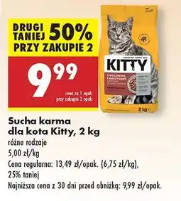 Biedronka Sucha karma dla kota Kitty, 2 kg oferta