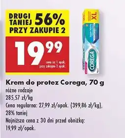Biedronka Krem do protez Corega , 70 g oferta