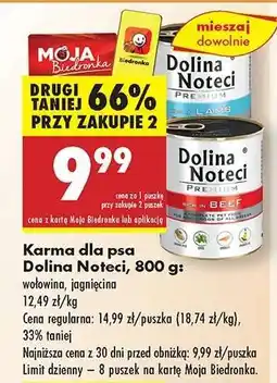 Biedronka Karma dla psa Dolina Noteci, 800 g oferta