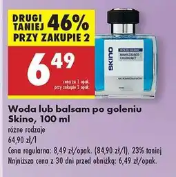Biedronka Woda lub balsam po goleniu Skino, 100 ml oferta
