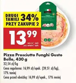 Biedronka Pizza Prosciutto Funghi Gusto Bello 430 g oferta