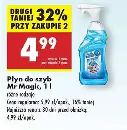 Biedronka Płyn do szyb Mr Magic, 1 l oferta