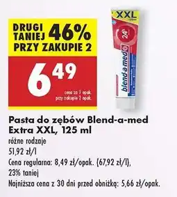 Biedronka Pasta do zębów Blend-a-med Extra XXL, 125 ml oferta