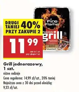 Biedronka Grill jednorazowy 1 szt oferta