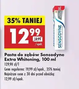 Biedronka Pasta do zębów Sensodyne Extra Whitening, 100 ml oferta