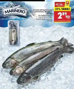 Biedronka Świeży pstrąg tęczowy patroszony Marinero oferta