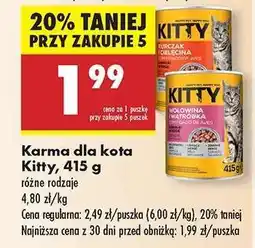 Biedronka Karma dla kota Kitty, 415 g oferta