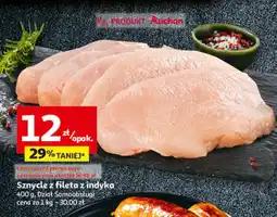 Auchan Mięso sznycle z fileta z indyka Auchan oferta