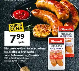 Auchan Kiełbasa królewska ze schabem Olewnik oferta