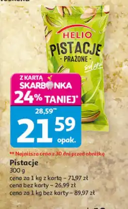 Auchan Pistacje prażone Helio oferta
