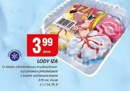 Chorten Lody iza o smaku śmietankowo truskawkowo-cytrynowo-czekoladowym z sosem wieloowocowym Koral oferta