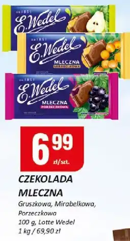 Chorten Czekolada mleczna E.Wedel gruszkowa, mirabelkowa, porzeczkowa oferta