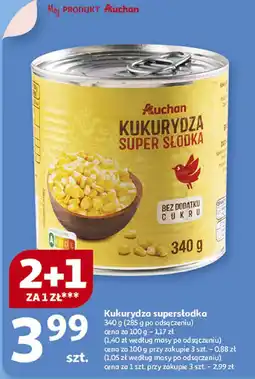 Auchan Kukurydza supersłodka Auchan oferta