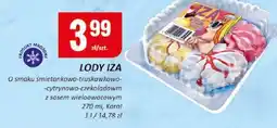 Chorten Lody iza o smaku śmietankowo-truskawkowo-cytrynowo-czekoladowym Koral oferta