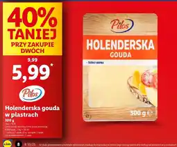Lidl Ser gouda holenderska Pilos oferta