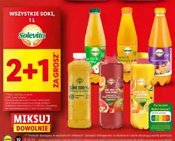 Lidl Sok 100% tłoczony pomarańcza-kiwi Solevita oferta