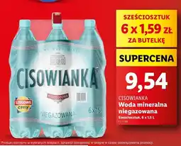 Lidl Woda niegazowana Cisowianka oferta