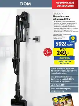Lidl Odkurzacz pionowy 22.2v Silvercrest oferta