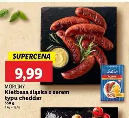 Lidl Kiełbasa śląska z serem typu cheddar Morliny oferta