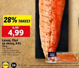 Lidl Łosoś norweski filet ze skórą oferta