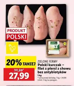 Lidl Filet z piersi kurczaka Kurczak Z Zielonych Ferm oferta