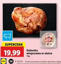 Lidl Golonka peklowana w siatce Łuków oferta