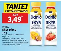 Lidl Jogurt skyr truskawkowy Danone Danio oferta