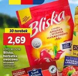 Lidl Herbata ananas i wiśnia maraschino Lord Nelson Bliska oferta