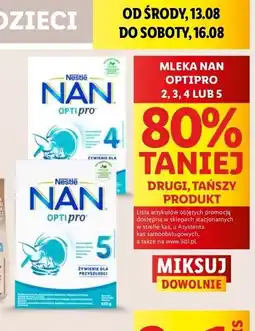 Lidl Mleko 3 Nestle Nan Optipro oferta