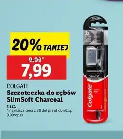 Lidl Szczoteczka do zębów miękka charcoal Colgate Slim Soft oferta