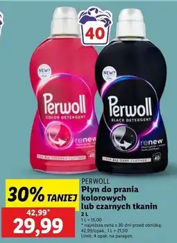 Lidl Płyn do prania Perwoll Renew Black oferta