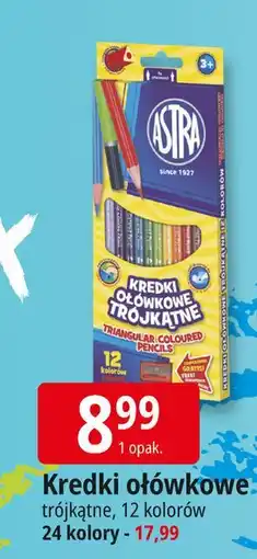 E.Leclerc Kredki ołówkowe trójkątne Astra oferta
