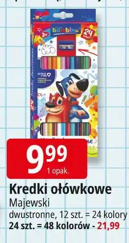 E.Leclerc Kredki dwustronne 48 kolorów Moje Bambino oferta