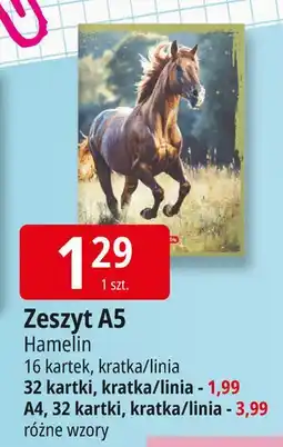 E.Leclerc Zeszyt a4/32 k. linia Hamelin oferta