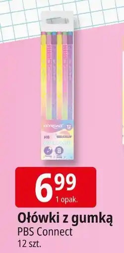 E.Leclerc Ołówki hb z gumką pastel Keyroad oferta